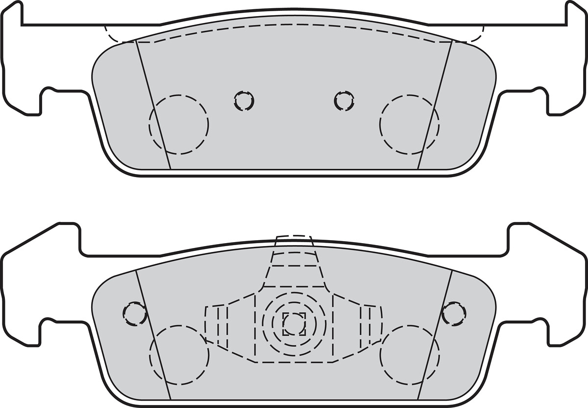 Jeu de 4 plaquettes de frein VALEO ref. 302162